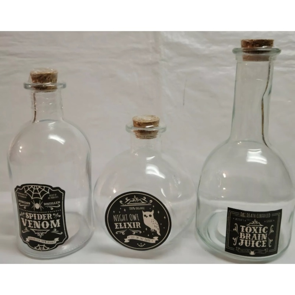 Bullseye Playground Glass Potion Bottle Halloween
